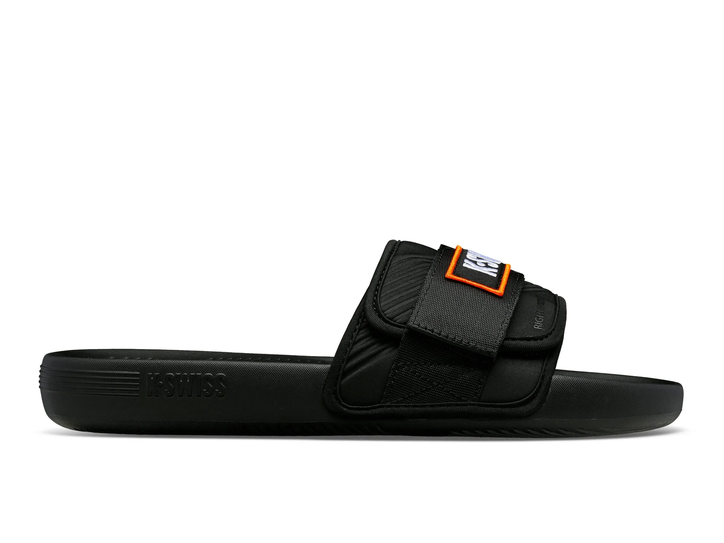 08716-073-M | STRAP SANDAL X MCLAREN | BLACK/PAPAYA