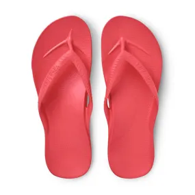 Archies Arch Support Flip Flops Coral