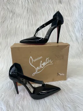 Black & Red Shoes Luxury Designer Christian Louboutin, Size 7