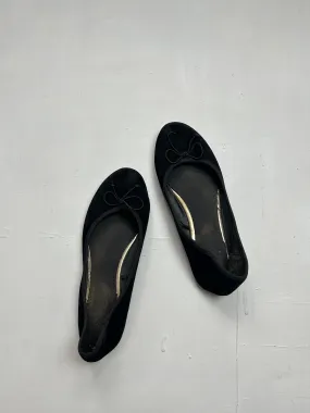 Black ballerines  ballet shoes (38)