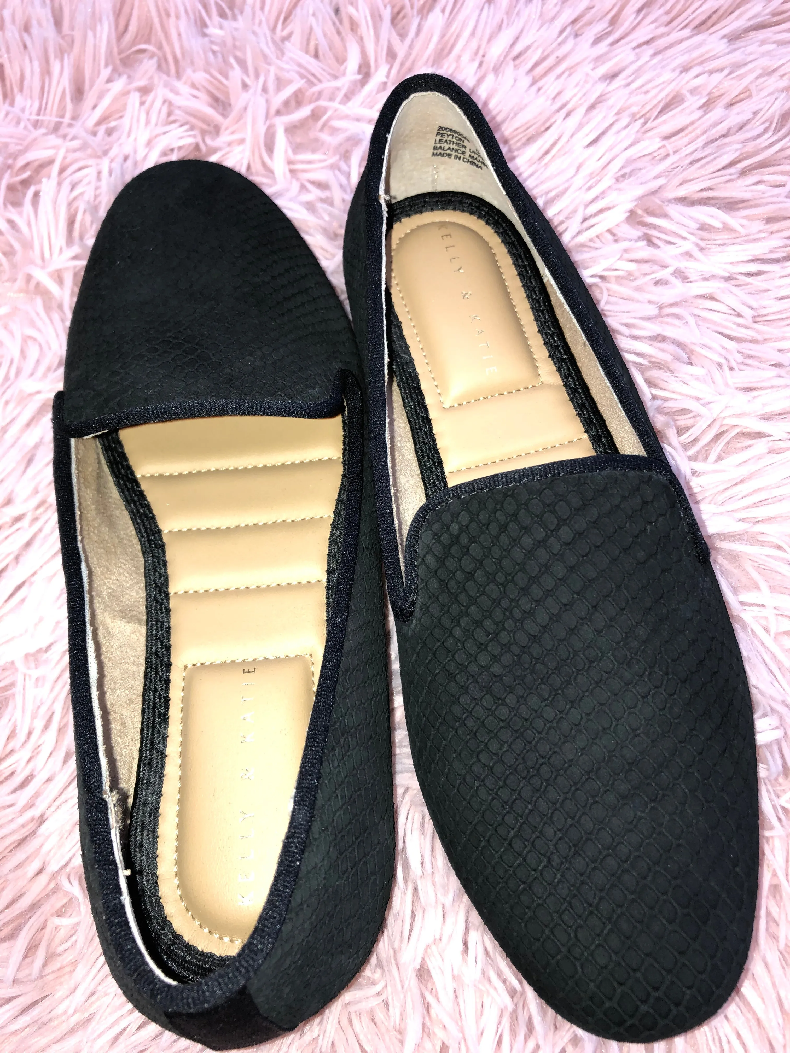 Black Shoes Flats Mule & Slide Kelly And Katie, Size 6.5