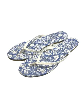 Blue & White Sandals Flip Flops Lc Lauren Conrad, Size 9