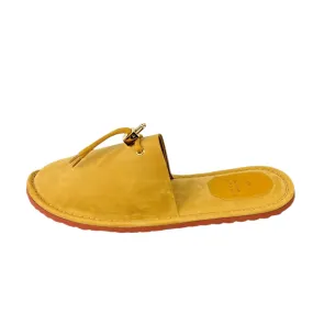 Buscemi Mens Greenwich Wheat Gum Suede Slippers SAMPLE