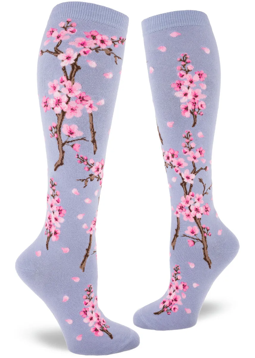 Cherry Blossom Knee Socks