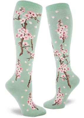 Cherry Blossom Knee Socks