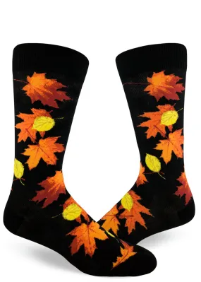 Fall Leaves Men's Socks