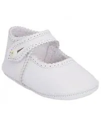 Leather mary jane crib shoes