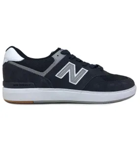 New Balance AM574  Black Phantom Grey Suede Shoes