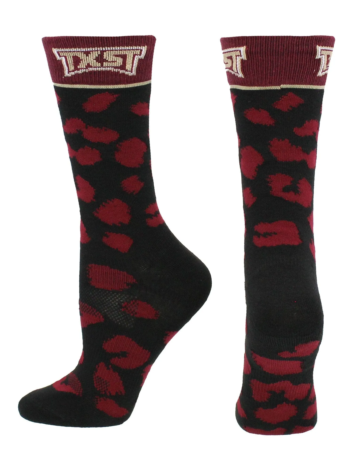 Texas State Bobcats Socks Womens Savage Crew Socks